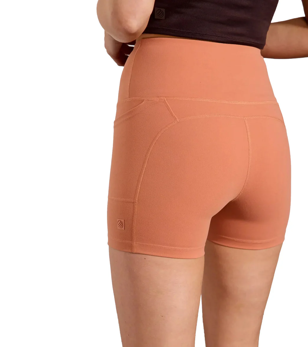 MPG Sport Velocity High-Rise Side Pocket Short 4 Peached