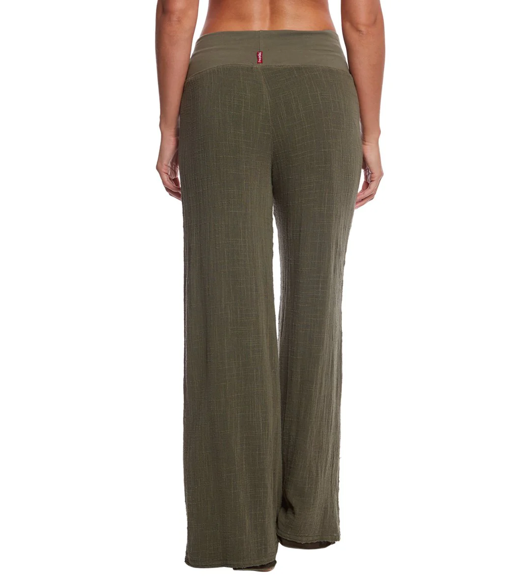 Hard Tail Flat Waist Cotton Yoga Pants