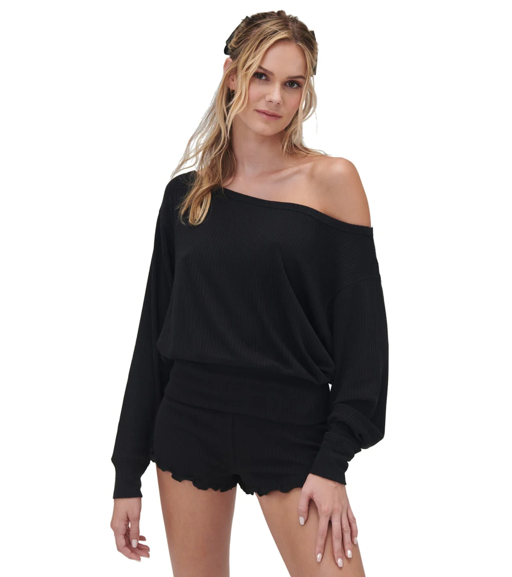 Spiritual Gangster Ballet Rib Banded Hem Vida