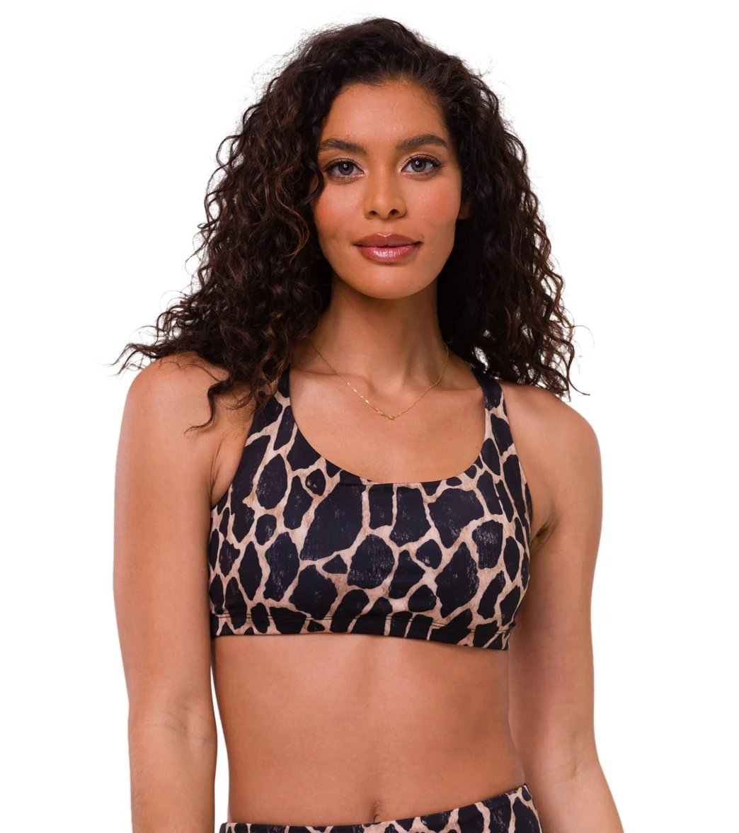 Onzie Chic Yoga Sports Bra Giraffe