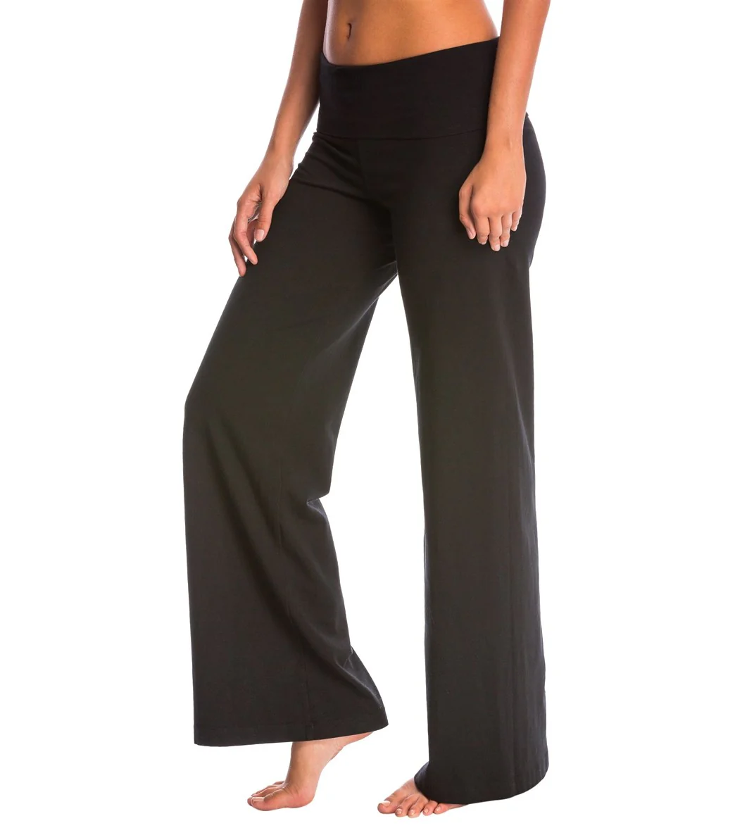 Hard Tail Contour Rolldown Wide Leg Yoga Pants
