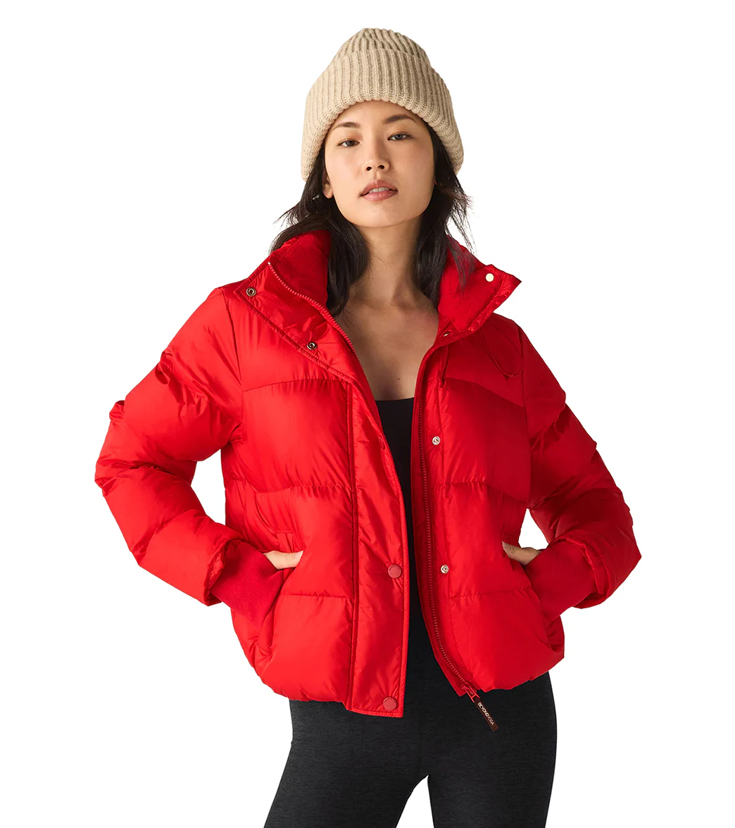 Beyond Yoga Big Cozy Hooded Puffer Jacket