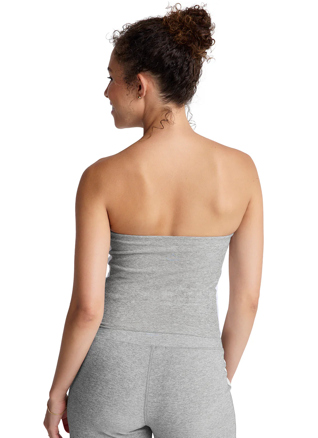 Beyond Yoga Spacedye Line Up Strapless Cropped Top