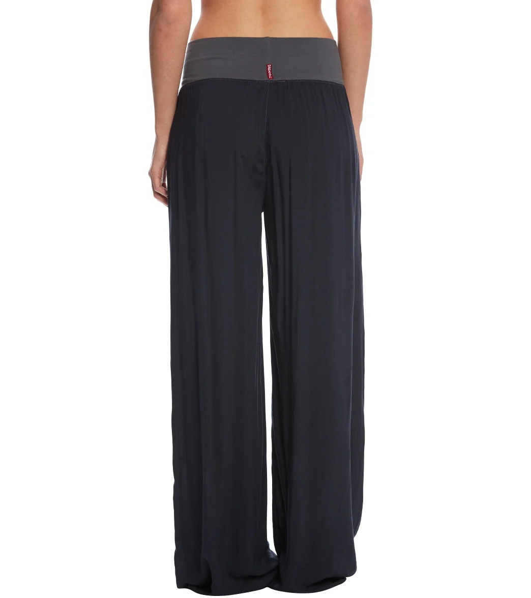 Hard Tail Flat Waist Wide Leg Yoga Pants