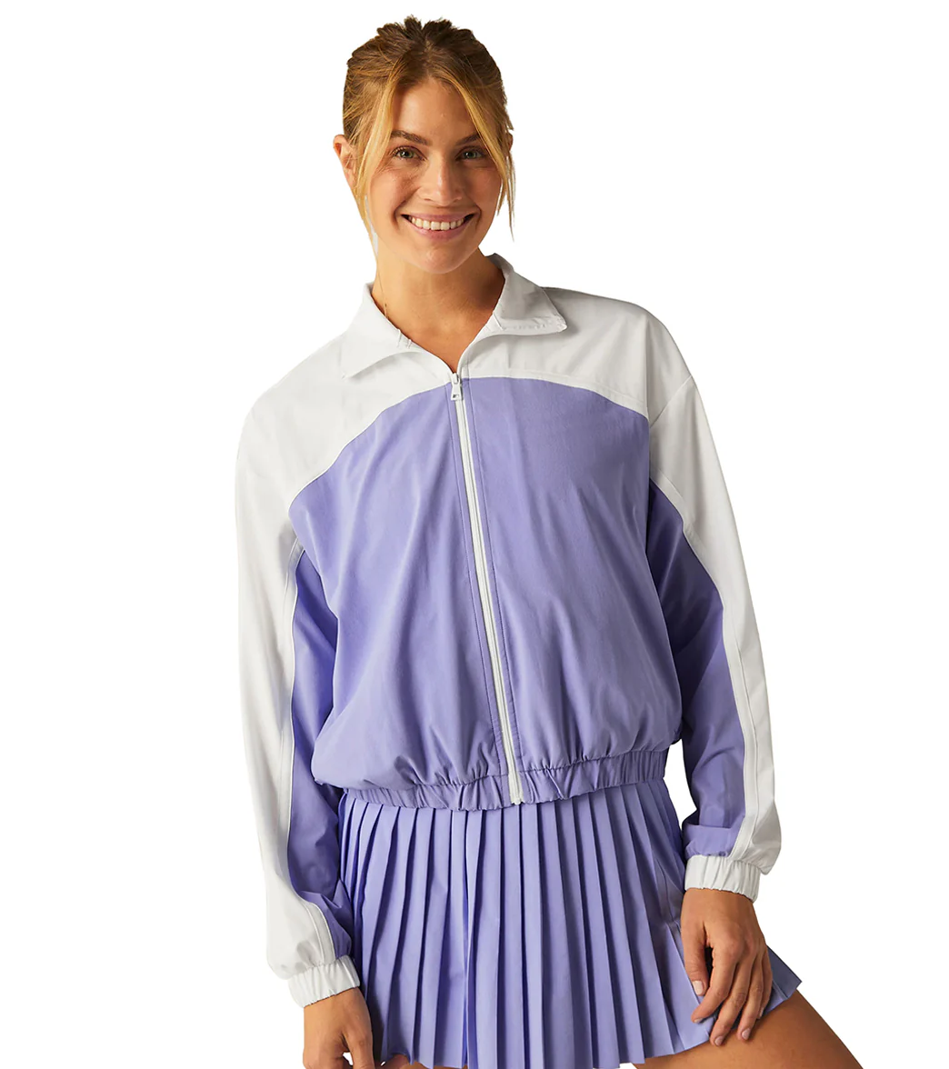Beyond Yoga Colorblock Go Retro Jacket