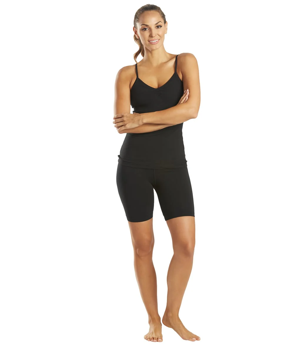 Hard Tail Shirred Yoga Tank