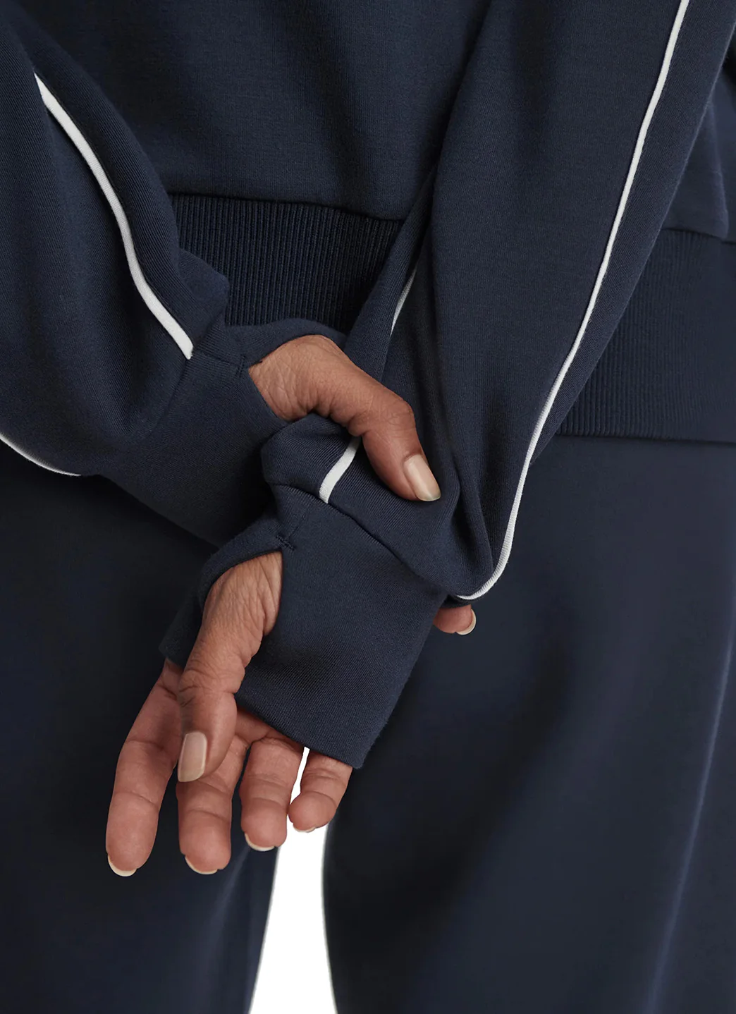 Varley Gia Zip Through Hooded Sweater Jacket