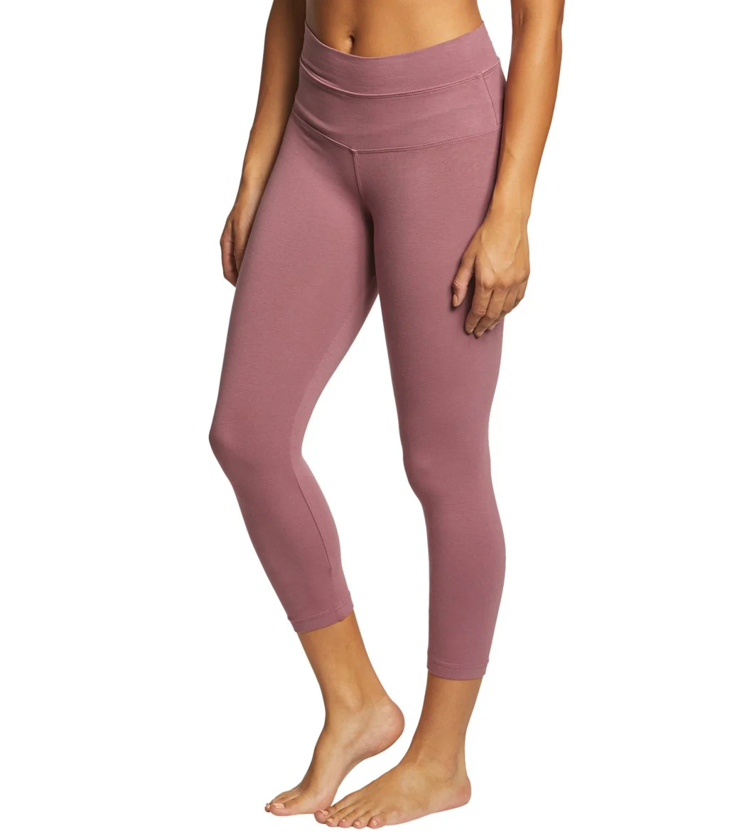 Hard Tail High Rise Cotton Yoga Capris