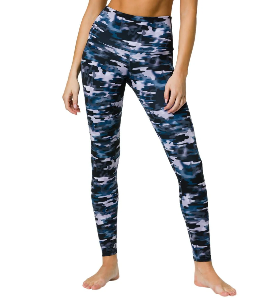Onzie High Waisted Yoga Leggings Stormy Camo