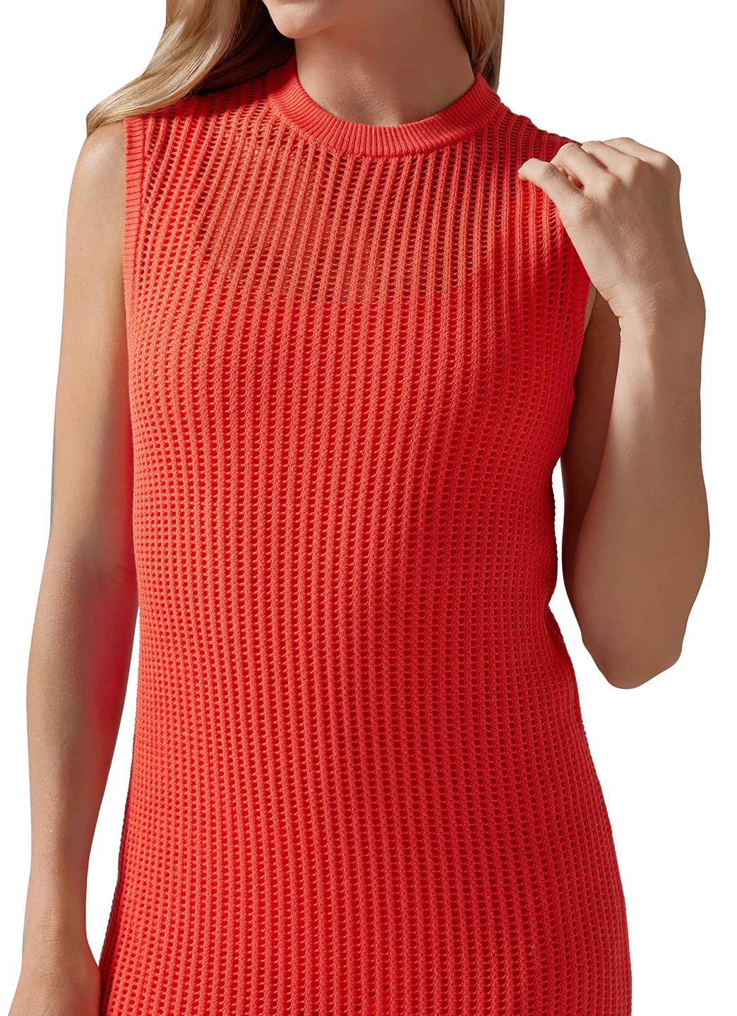 Tavi Retreat Sleeveless Open Knit Dress