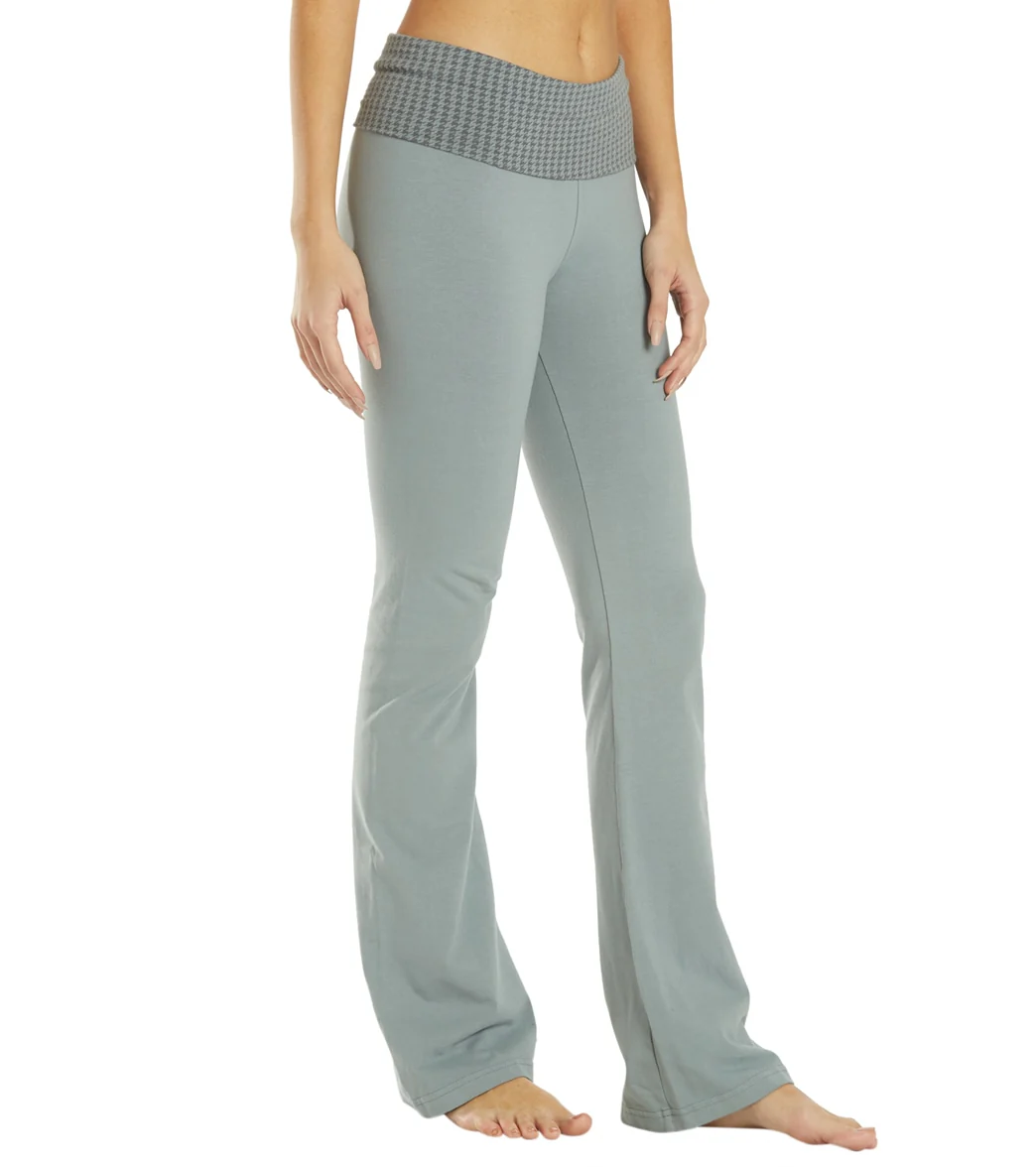 Hard Tail Contour Rolldown Bootleg Flare Pant