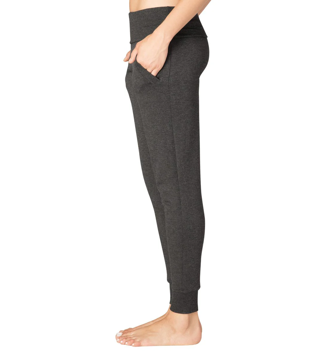 Beyond Yoga Cozy Fleece Foldover Long Sweatpant Joggers