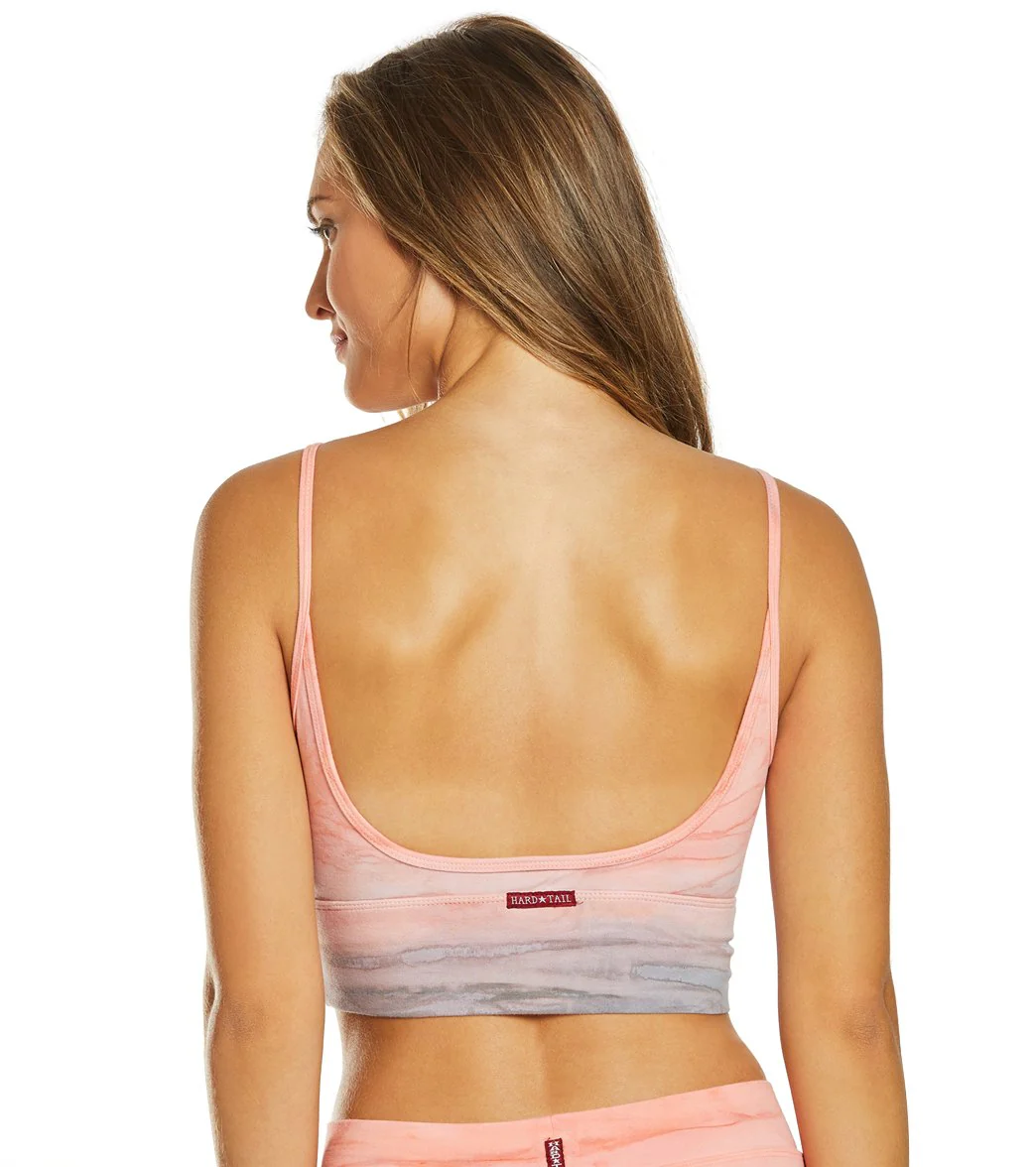 Hard Tail Low Back Cut Out Midi Sports Bra