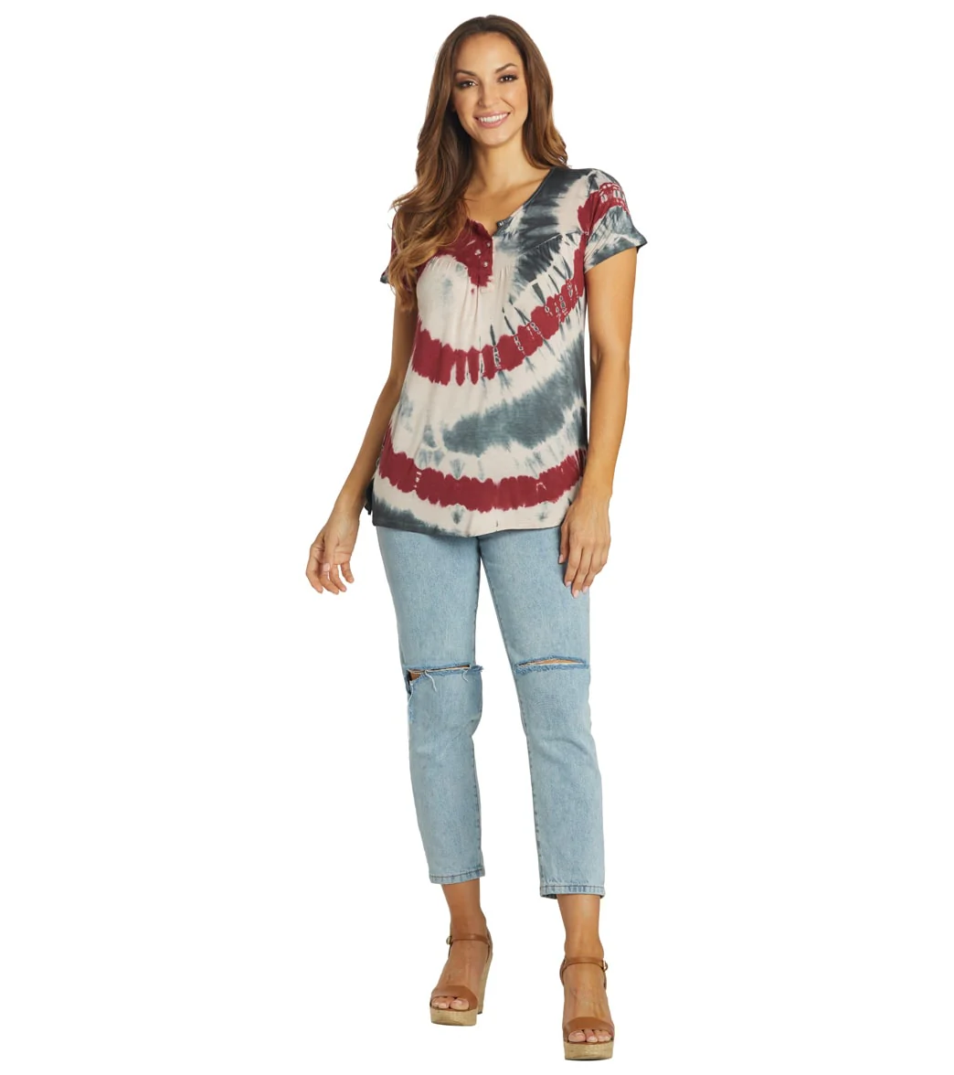 Yak & Yeti Spiral Tie Dye Loose Fit Tee