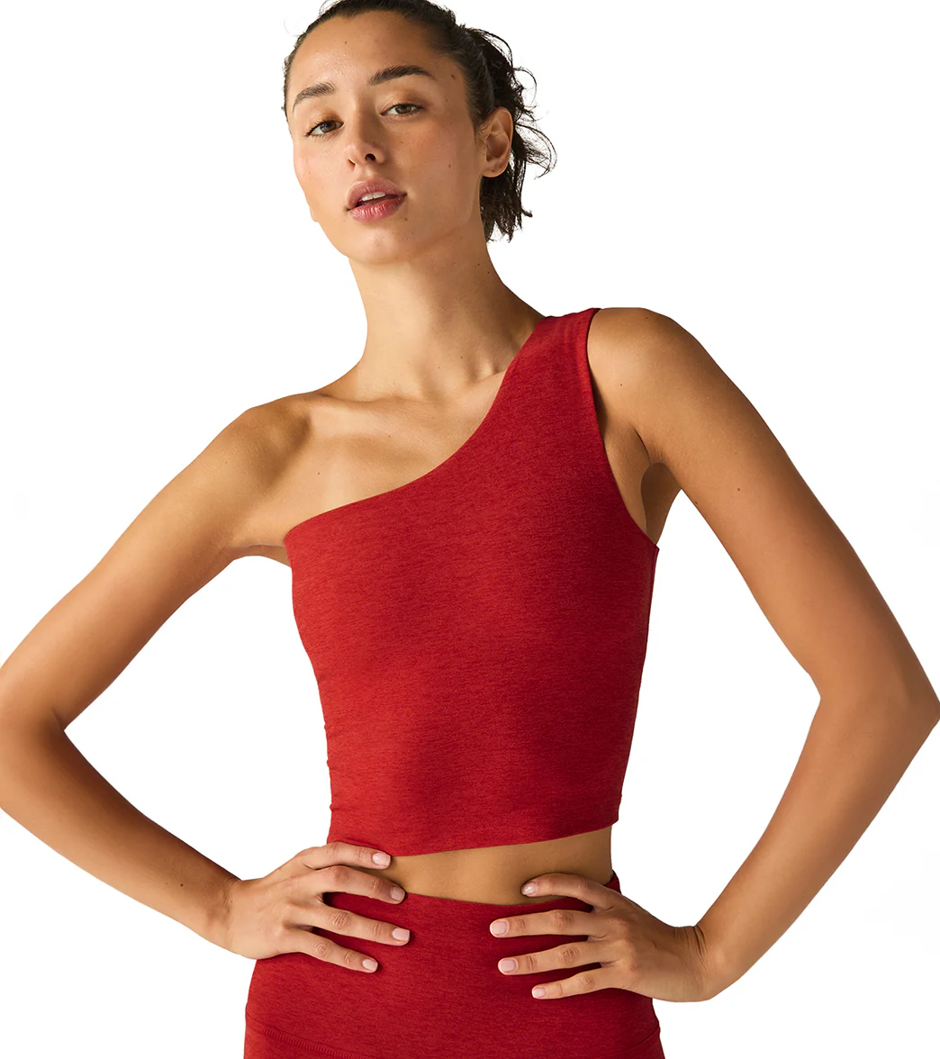 Beyond Yoga Spacedye The Bold Shoulder Cropped Tank