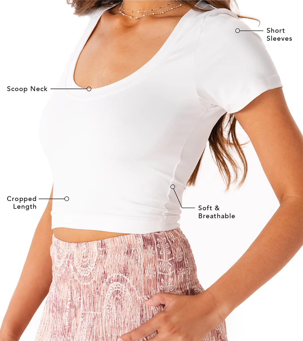 Lotus and Luna Yin Scoop Neck