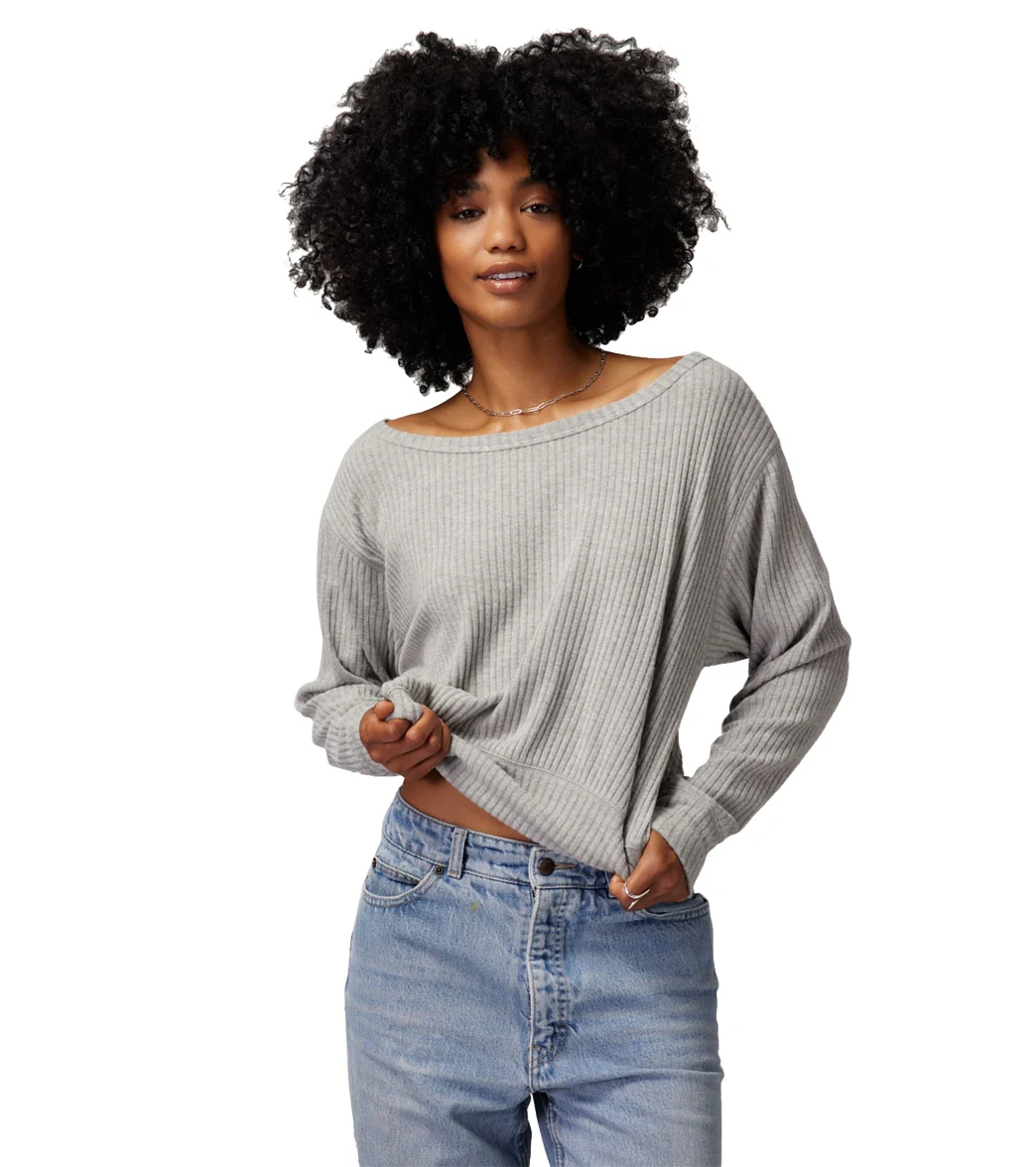 Spiritual Gangster Ballet Rib Banded Hem Vida