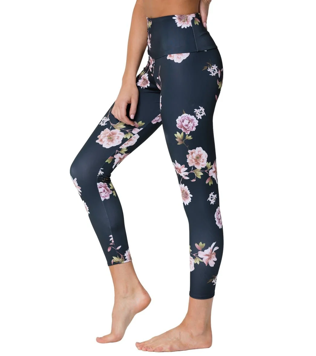 Onzie High Waisted Basic 7/8 Yoga Leggings Jasmine