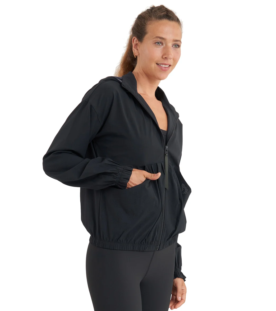 Thrive Societe Perforated Windbreaker