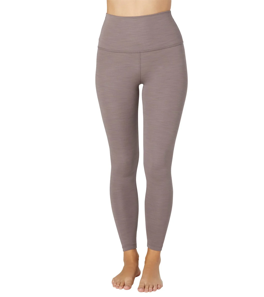 Beyond Yoga Heather Rib High Waisted 7/8 Yoga Leggings