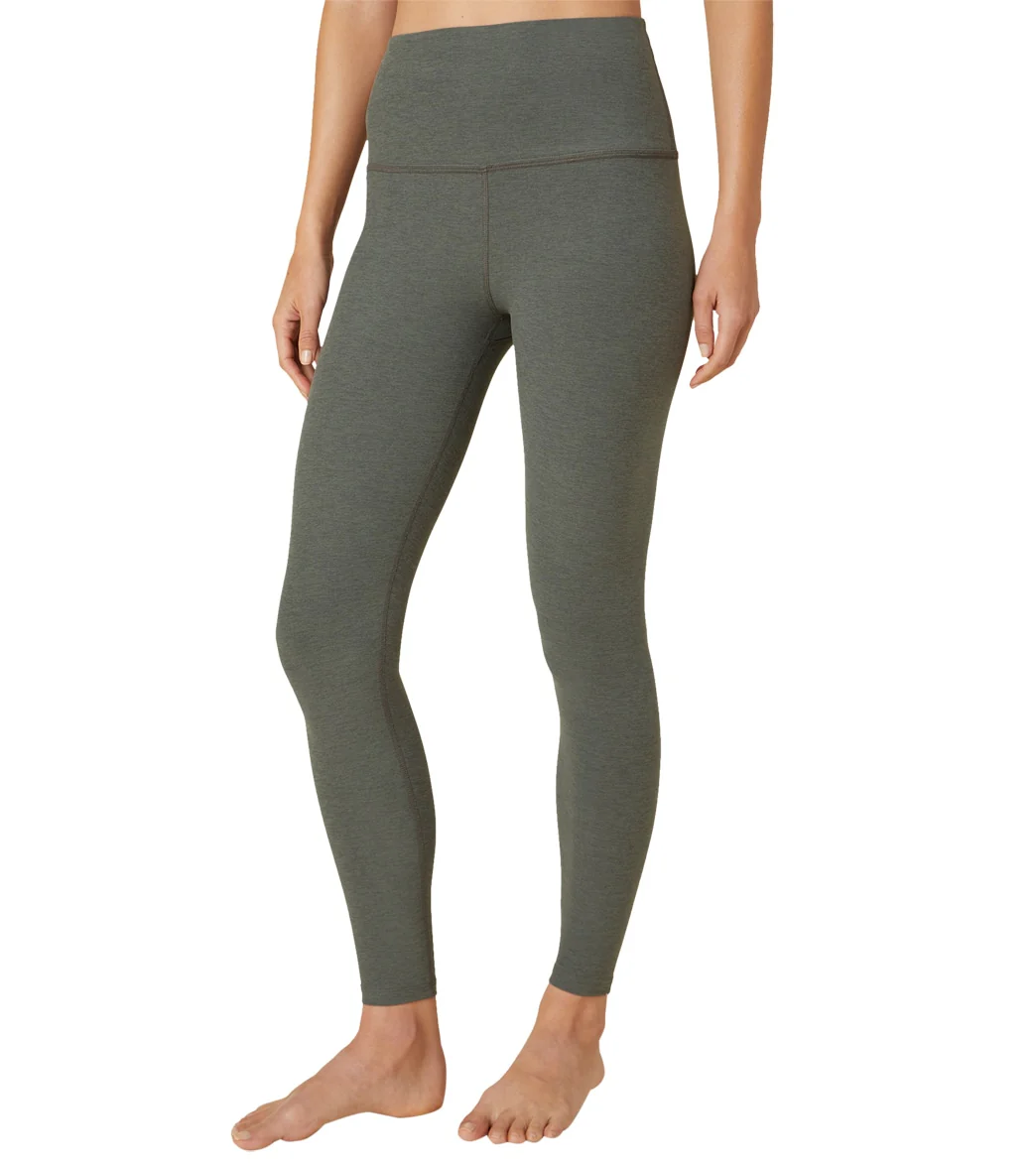 Beyond Yoga Spacedye High Waisted Caught In The Midi 7/8 Yoga Leggings Pewter Heather