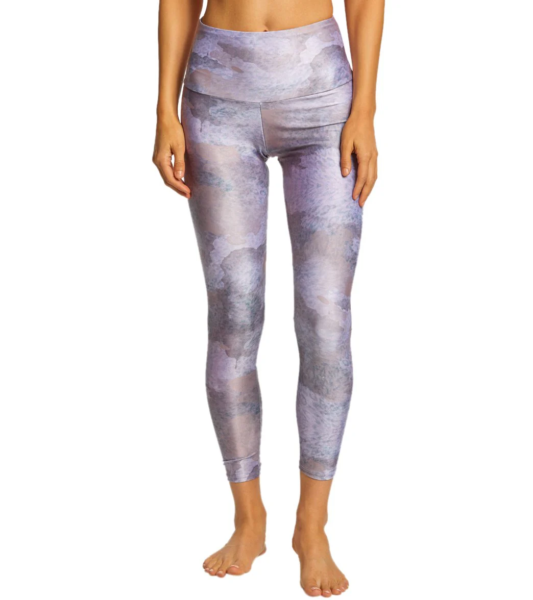 Onzie High Waisted Basic 7/8 Yoga Leggings Animal Dusk