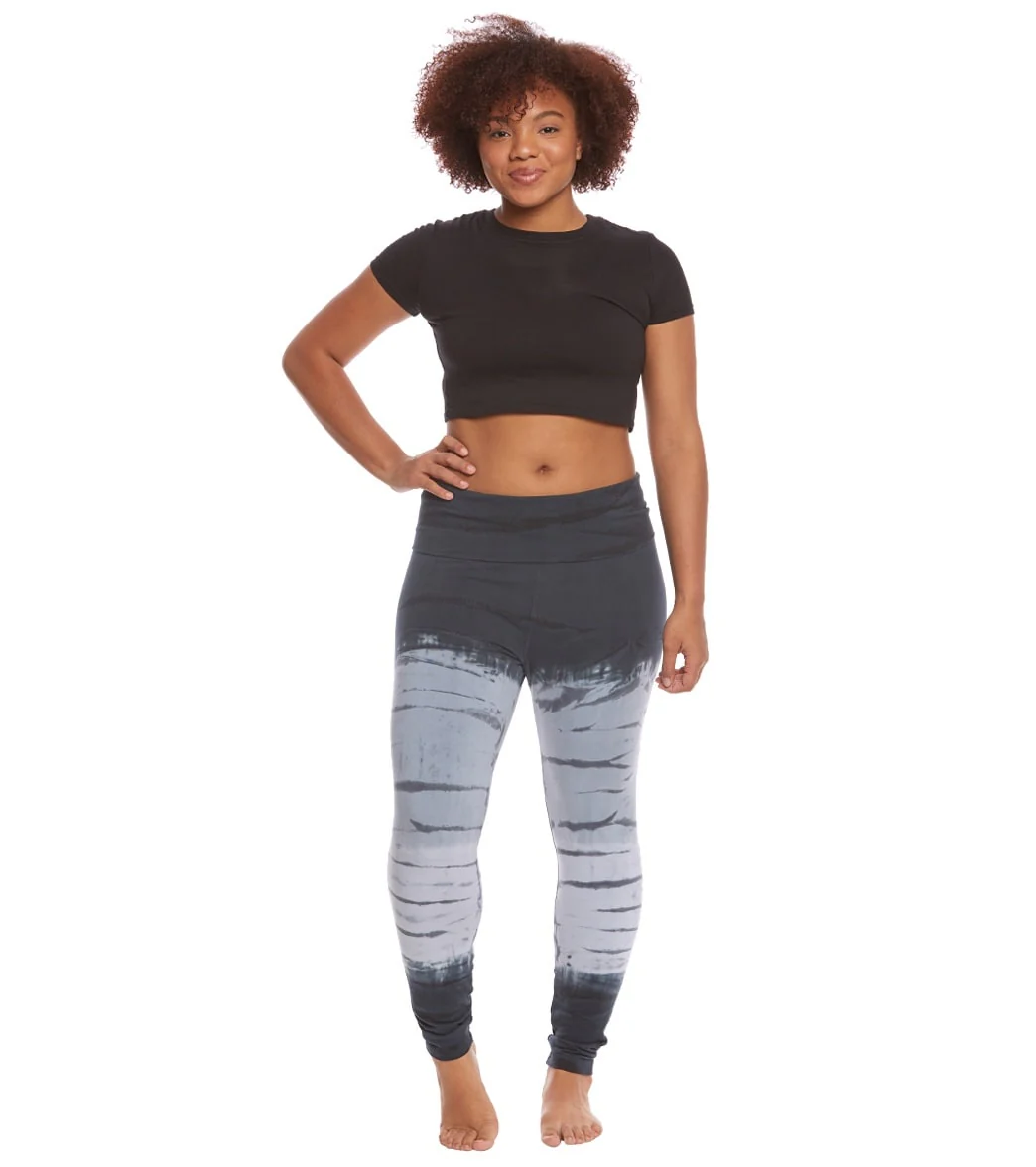 Hard Tail Plus Size Contour Rolldown Cotton Yoga Leggings