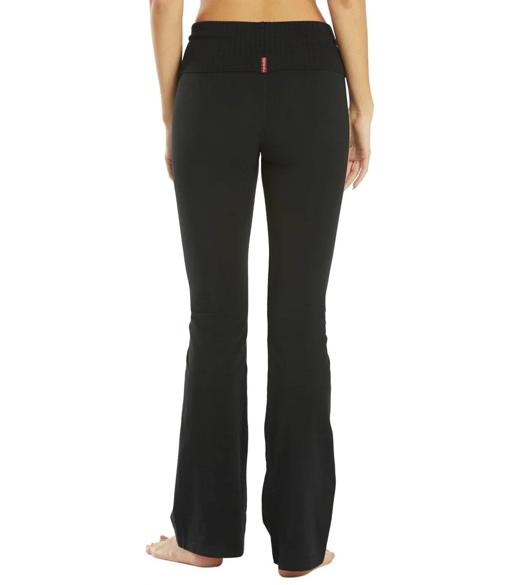 Hard Tail Contour Rolldown Bootleg Flare Pant