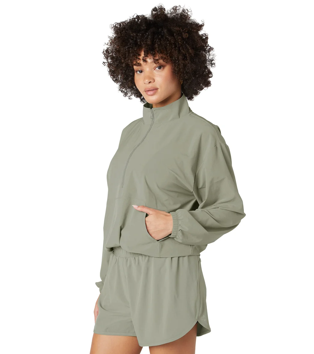Beyond Yoga In Stride Half Zip Pullover