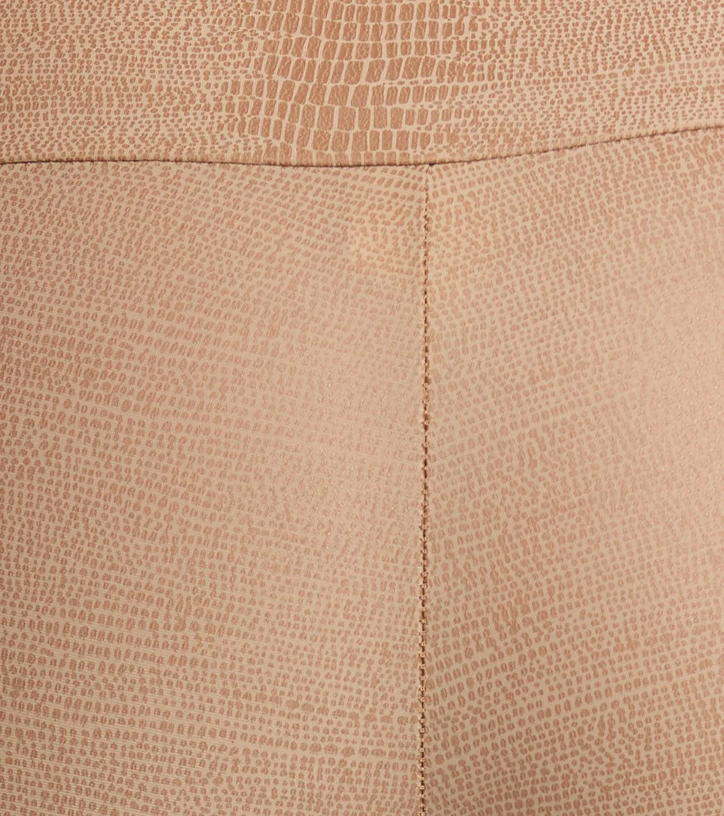 Onzie High Waisted Yoga Leggings Taupe Snake