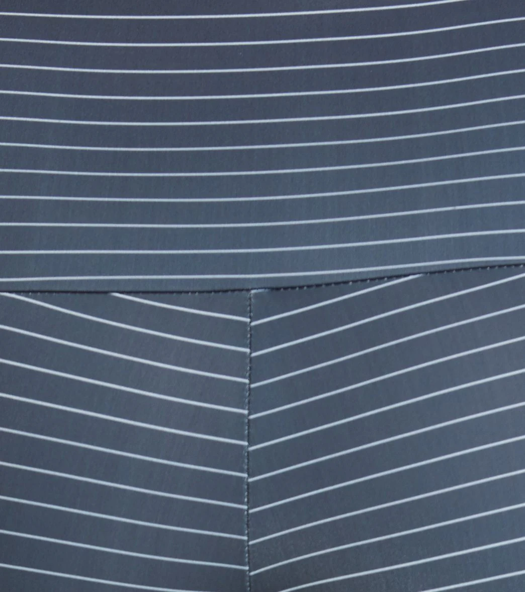 Onzie High Waisted Basic 7/8 Yoga Leggings Stripe