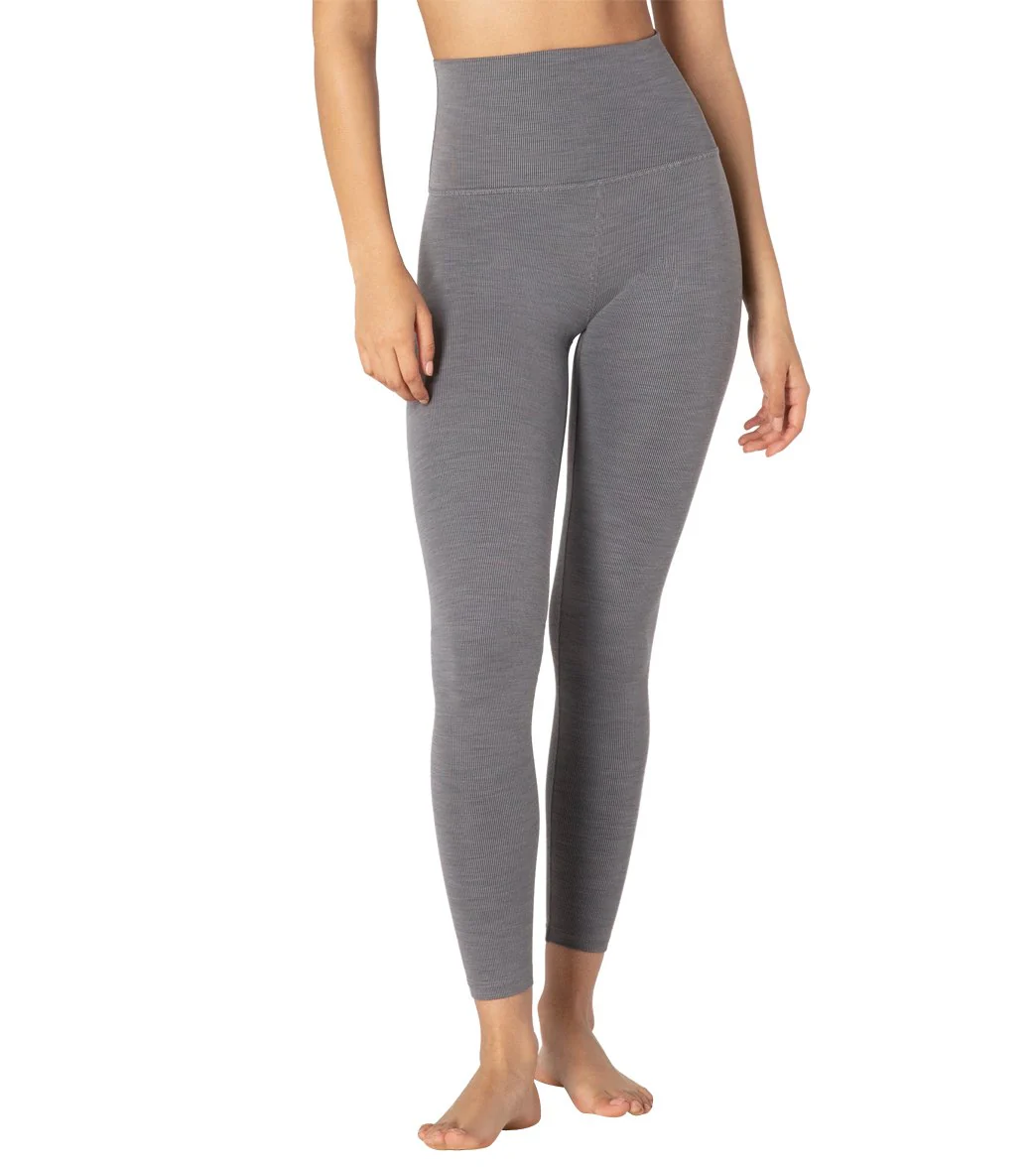 Beyond Yoga Heather Rib High Waisted 7/8 Yoga Leggings