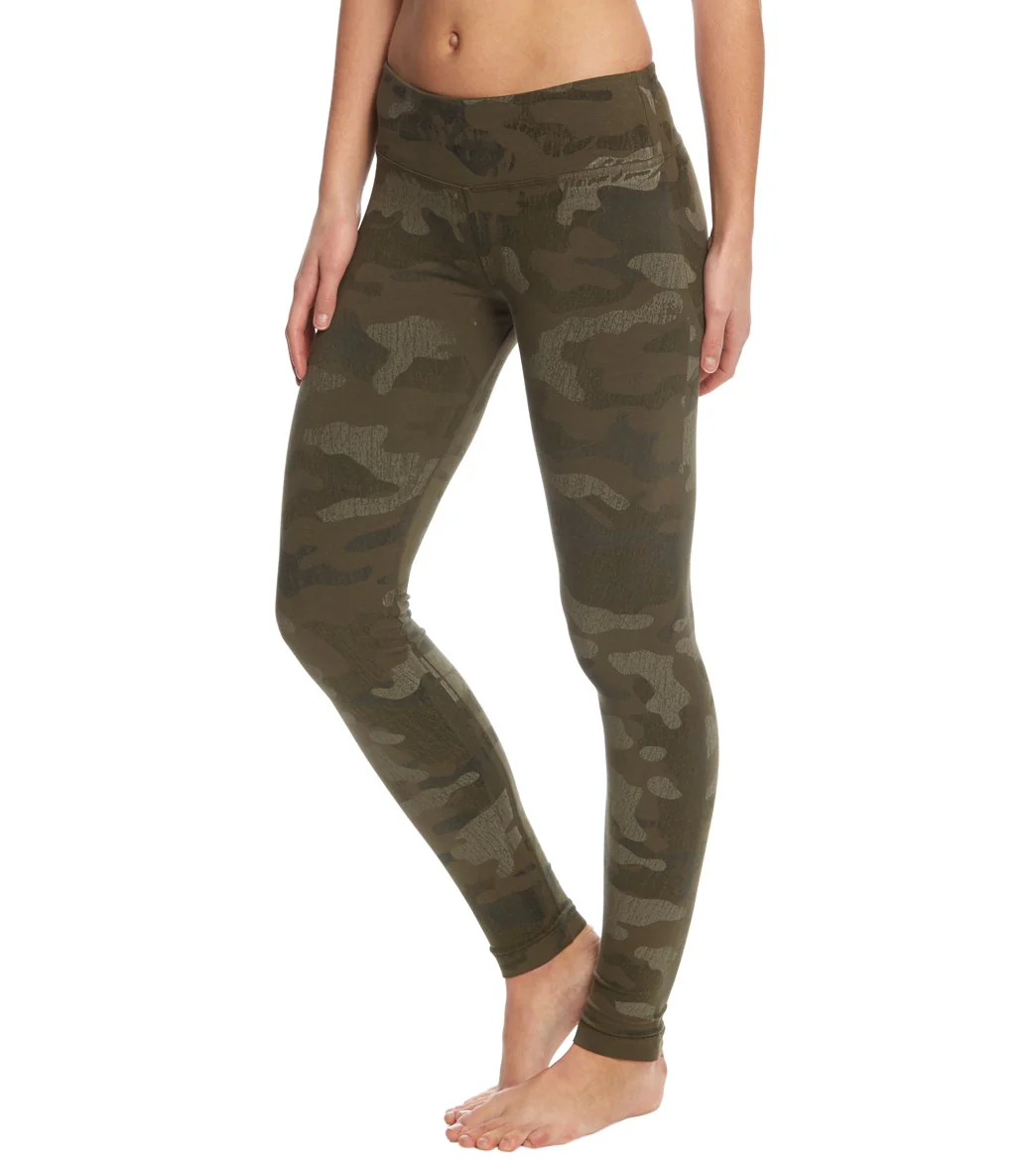 Hard Tail Flat Waist Cotton Ankle Yoga Leggings