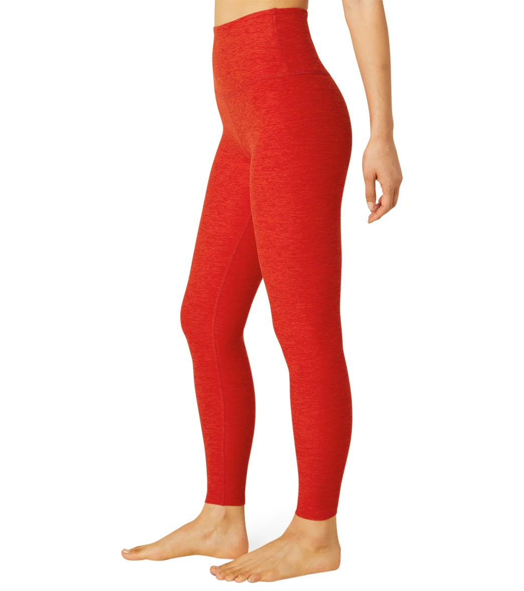 Beyond Yoga Spacedye High Waisted Caught In The Midi 7/8 Yoga Leggings Red Hot-Siren