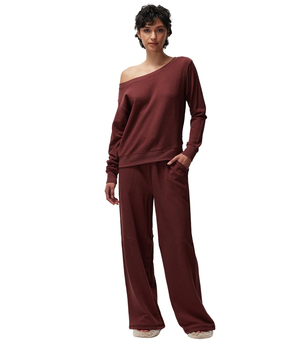 Spiritual Gangster Lofty Slub Rib Claudia Wide Leg Pant