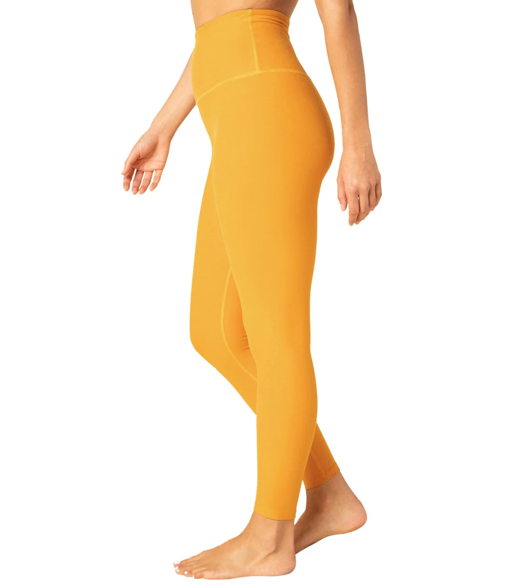 Beyond Yoga Spacedye High Waisted Caught In The Midi 7/8 Yoga Leggings Sunny Citrine Solid