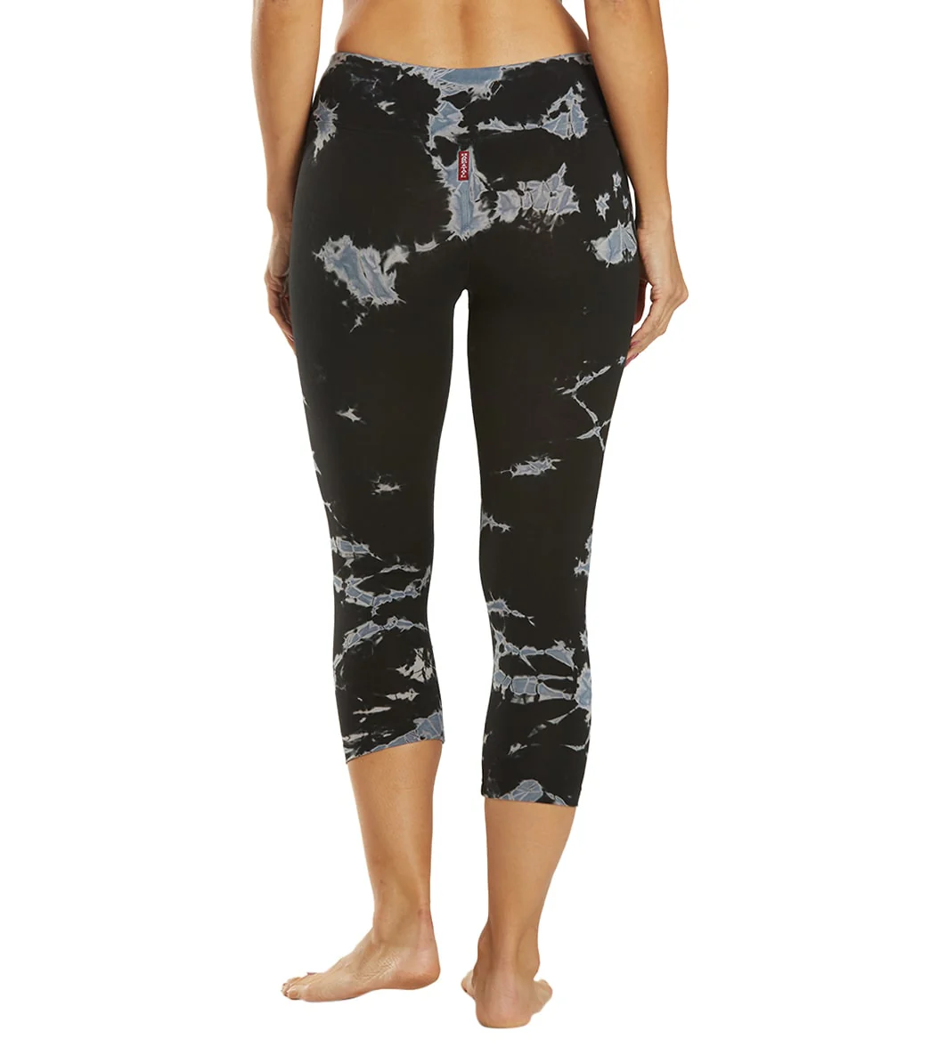 Hard Tail Flat Waisted Cotton Yoga Capris