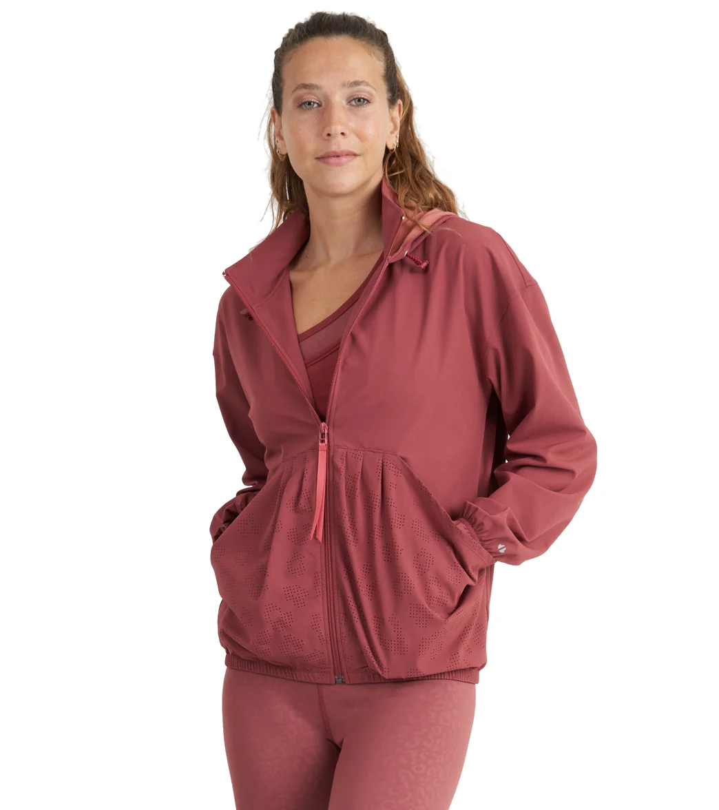 Thrive Societe Perforated Windbreaker