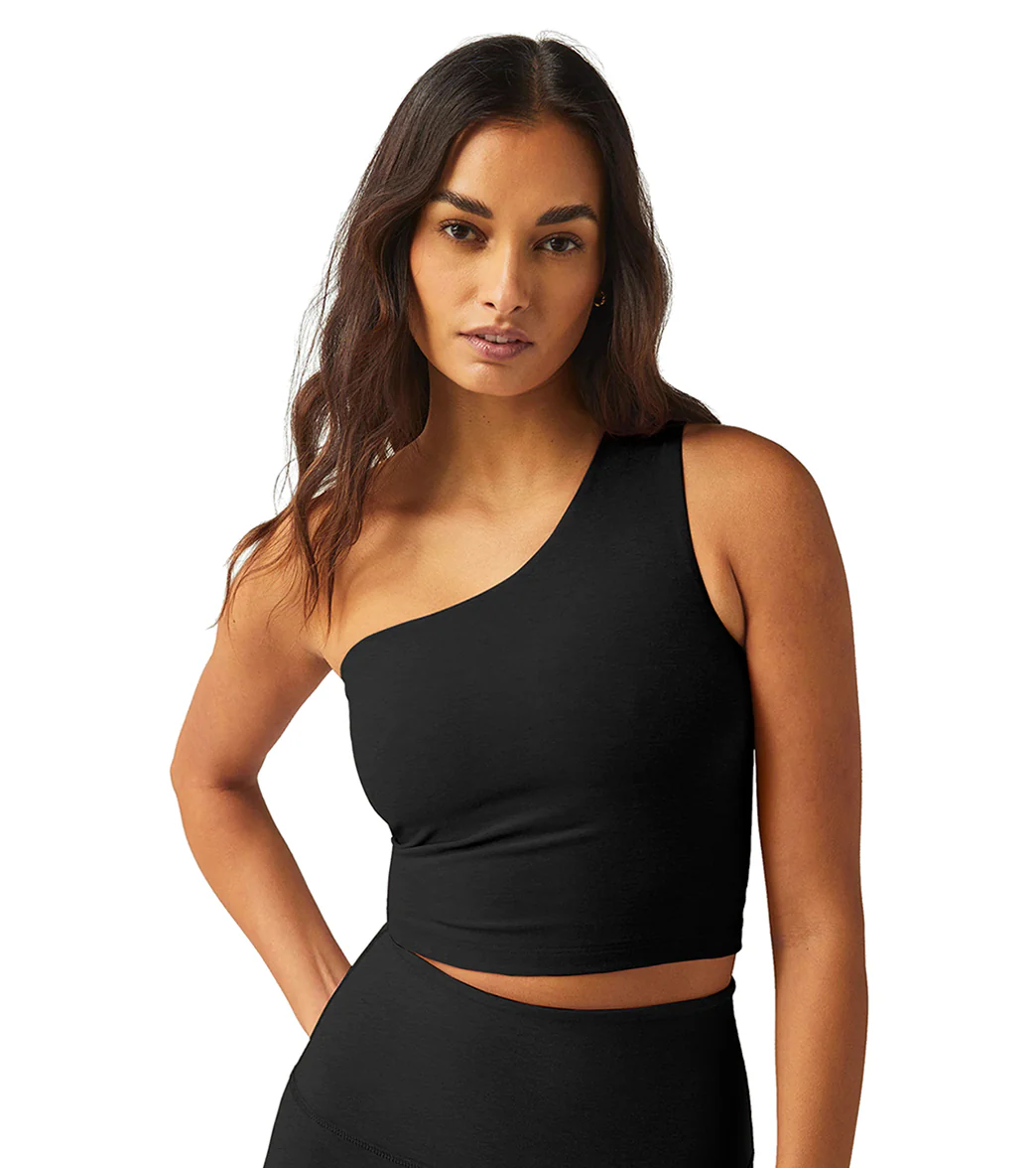 Beyond Yoga Spacedye The Bold Shoulder Cropped Tank