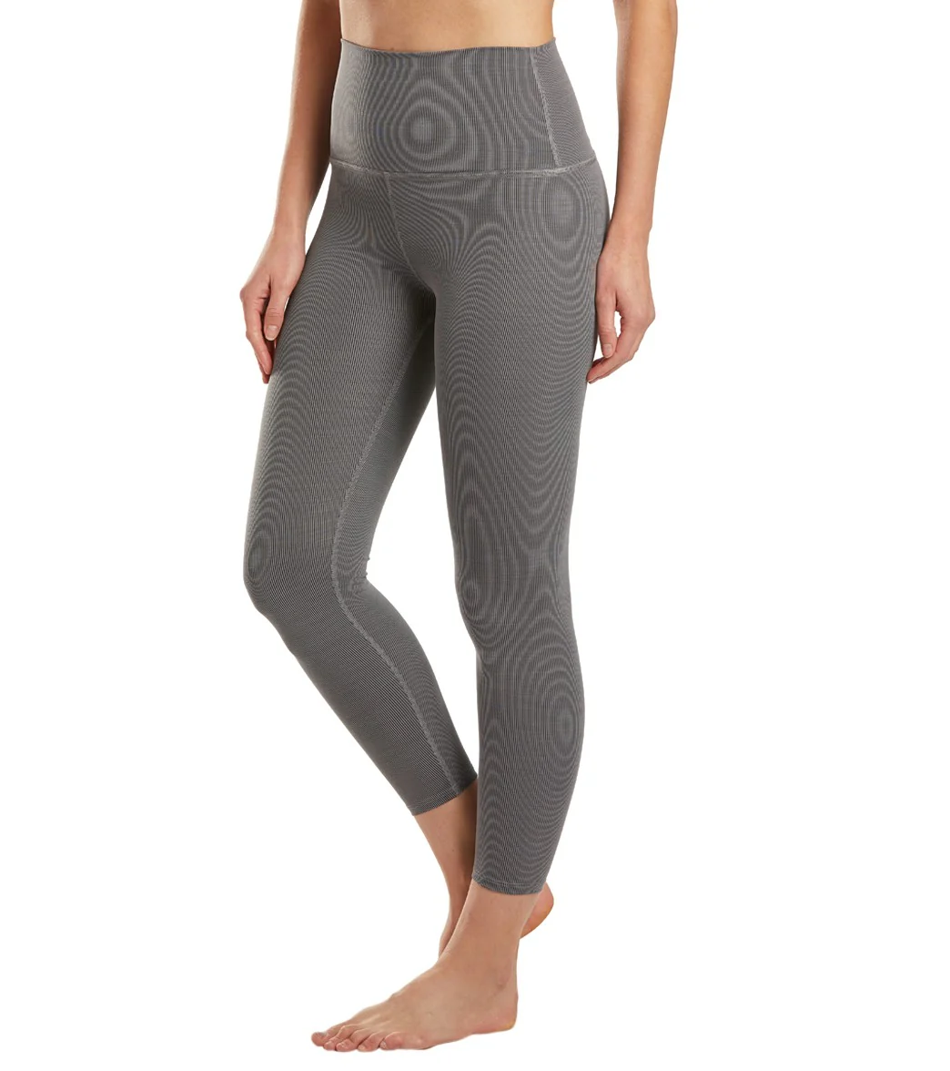 Beyond Yoga Heather Rib High Waisted 7/8 Yoga Leggings