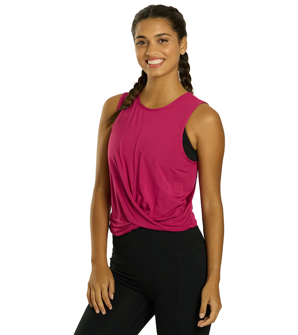 Everyday Yoga Twisted Layering Crop Tank
