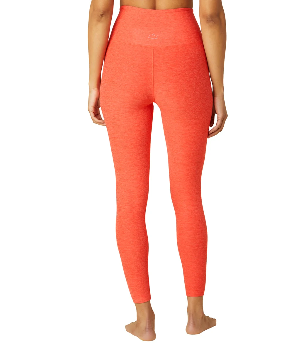 Beyond Yoga Spacedye High Waisted Caught In The Midi 7/8 Yoga Leggings Fresh Coral Heather