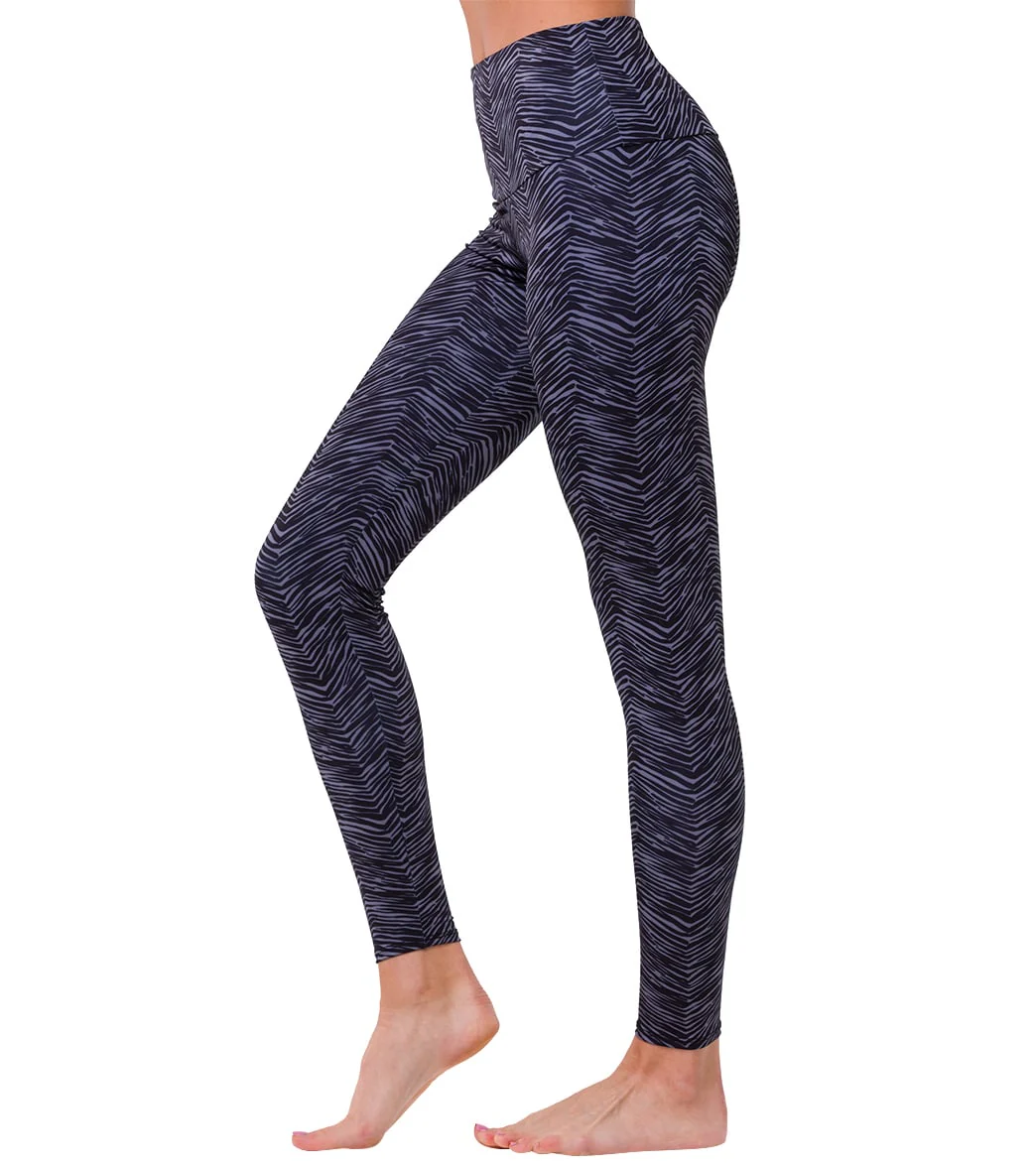 Onzie High Waisted Yoga Leggings Ripple