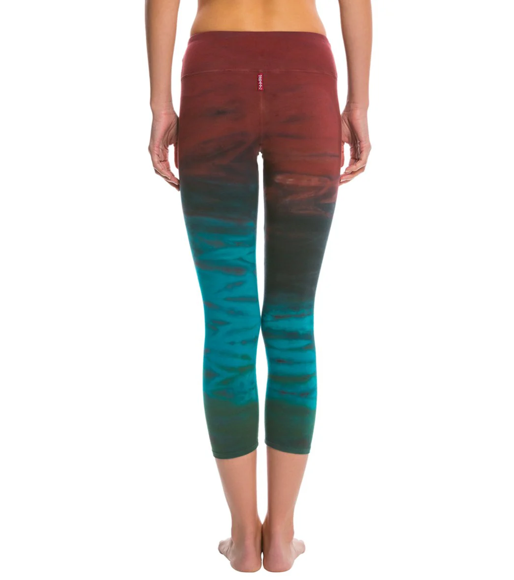 Hard Tail Flat Waisted Cotton Yoga Capris