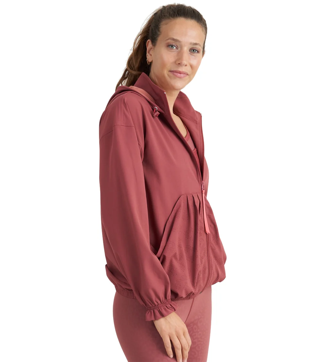 Thrive Societe Perforated Windbreaker