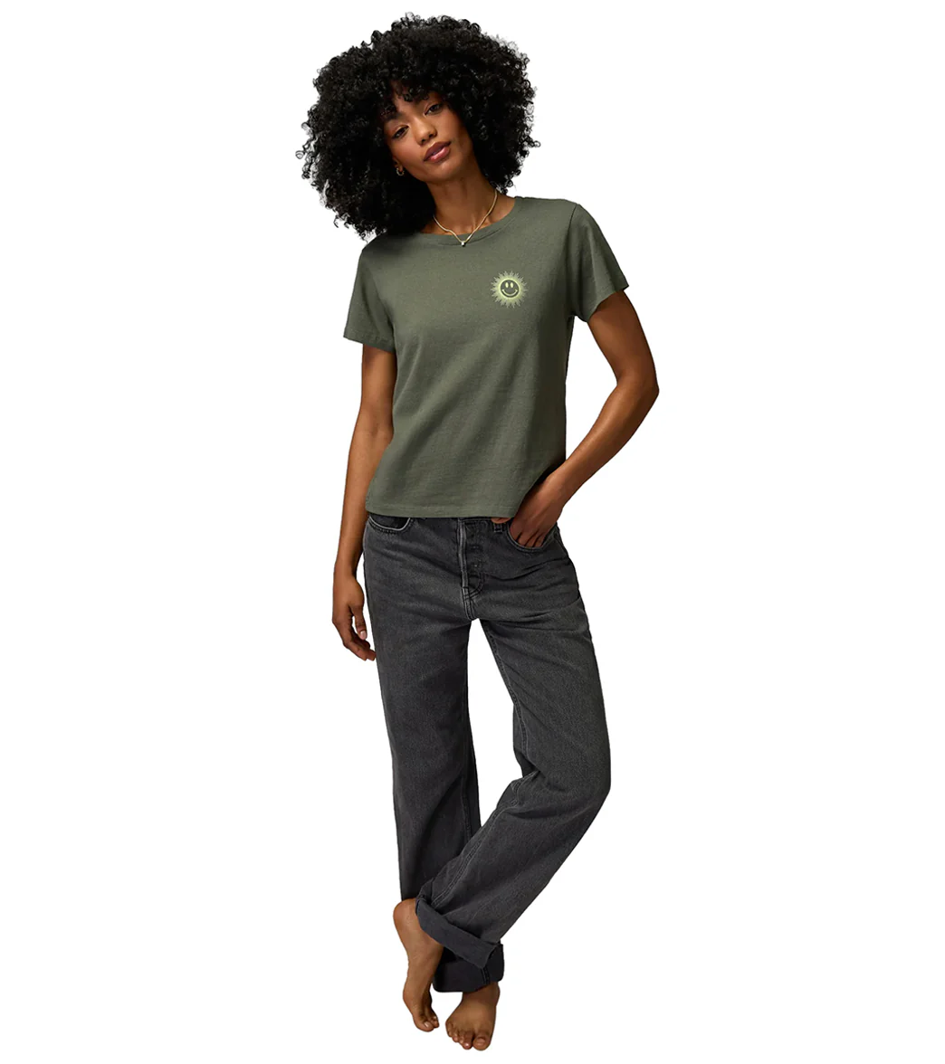 Spiritual Gangster Smiley Lila Tee