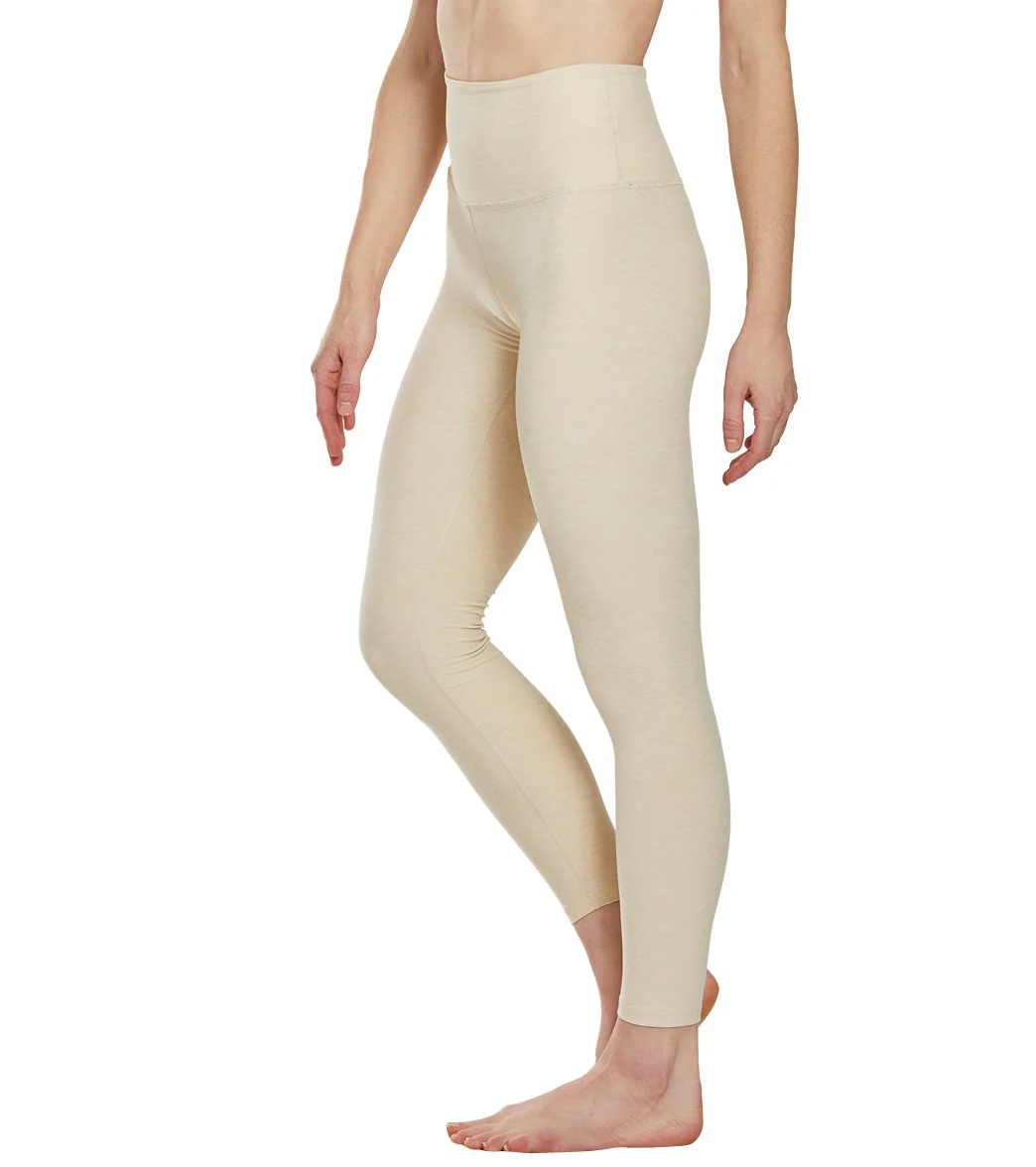 Beyond Yoga Spacedye High Waisted Caught In The Midi 7/8 Yoga Leggings Sandstone Almond