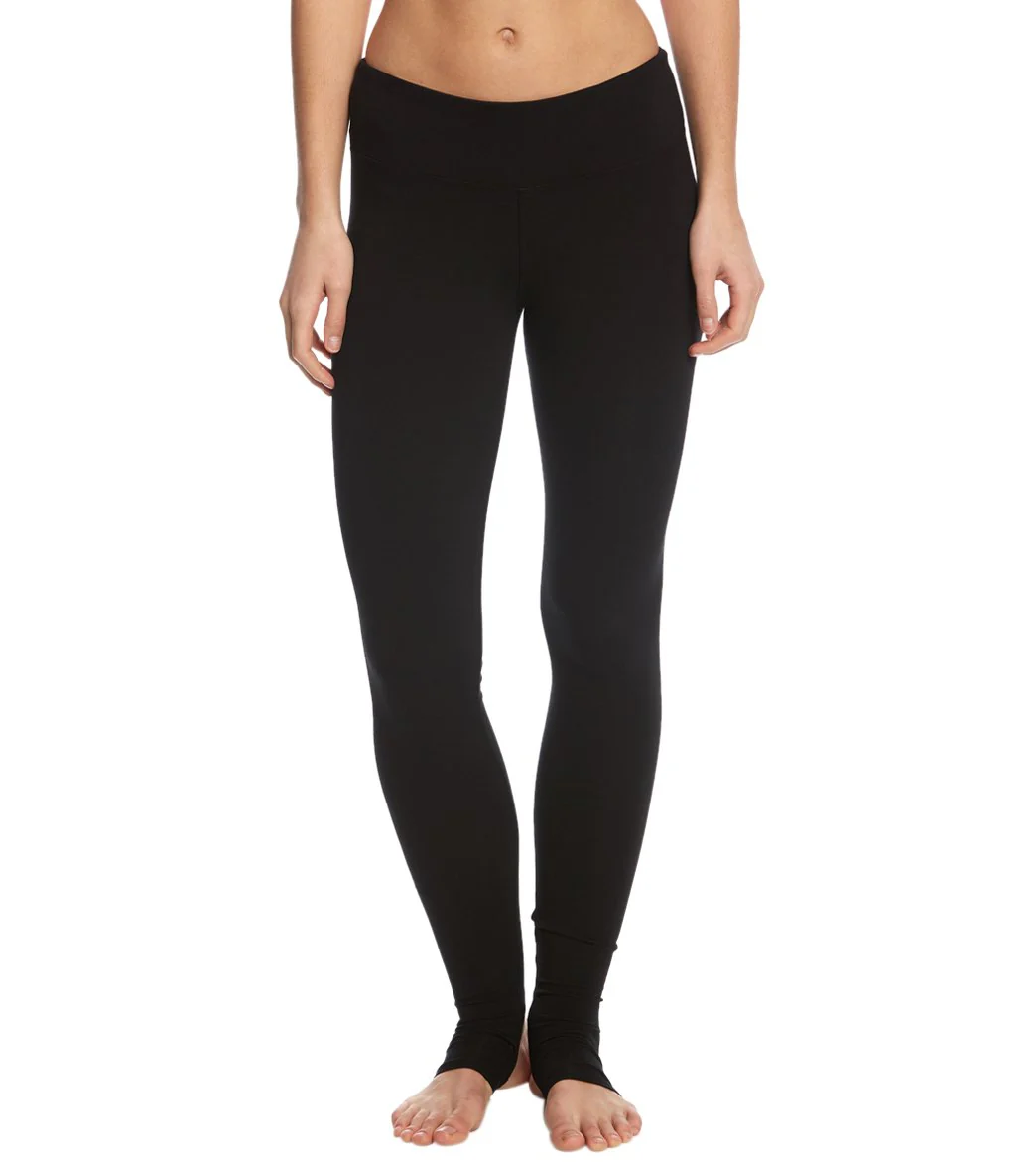 Hard Tail Flat Waist Cotton Stirrup Legging