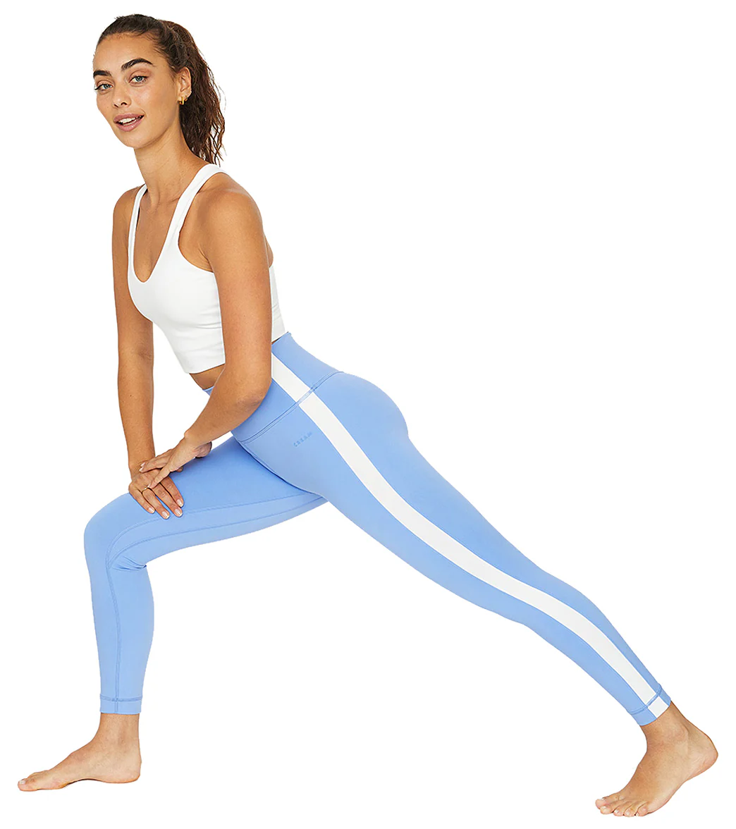 Cream Yoga Hana 7/8 Side Stripe Legging