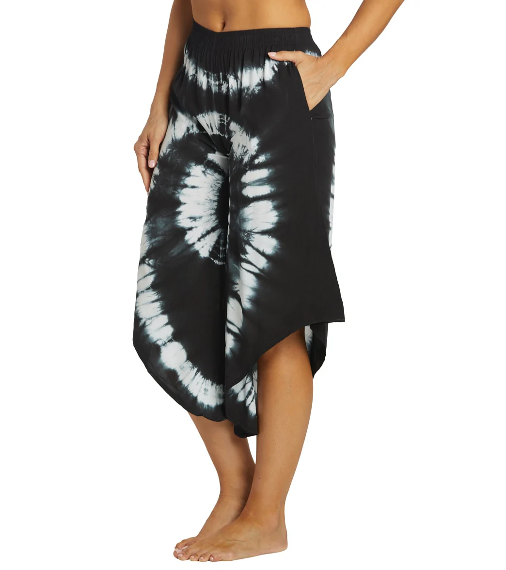 Yak & Yeti Tie Dye Cropped Bohemian Style Pants